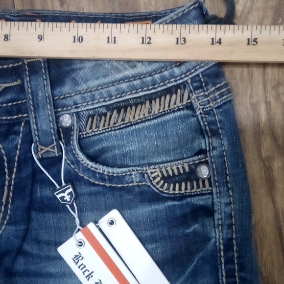 Rock Revival Women's 26 Bootcut Alanis Embellished Embroidered Distressed NWT - Picture 10 of 12